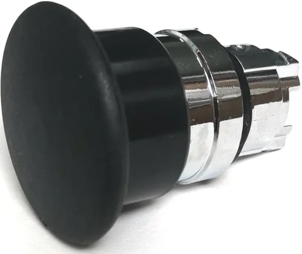 КМЕ 56С черный IP65 ZB4BC2.BR Грибовидная головка d40, металл, 22 мм, пружинный возврат