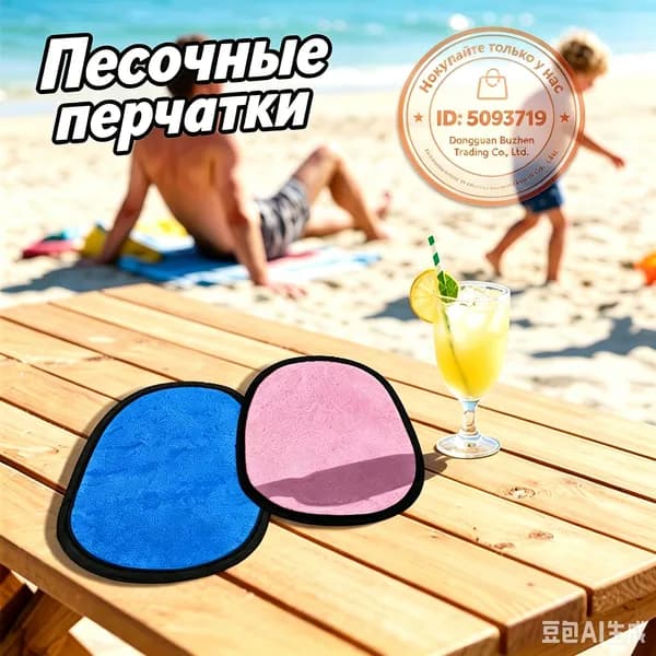 Перчатки для удаления песка пляжные, универсальные очищающие перчатки для игр с песком