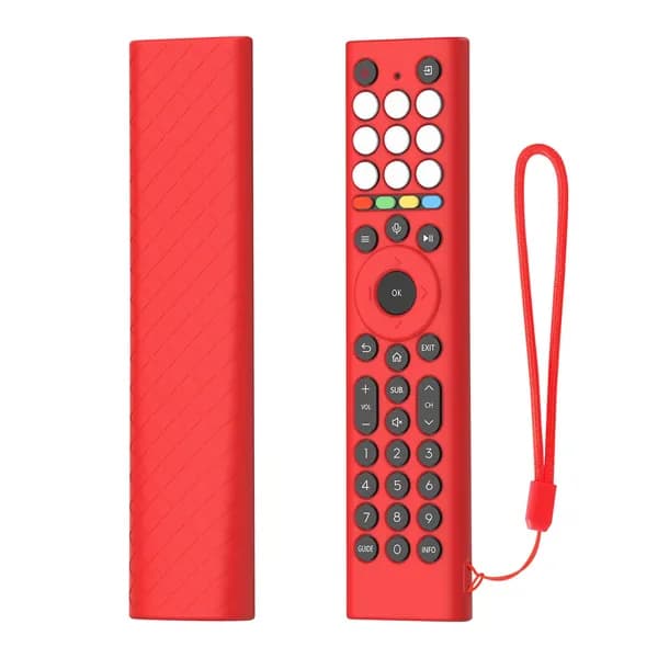Силиконовый чехол для пульта HISENSE ERF2K38H, красный