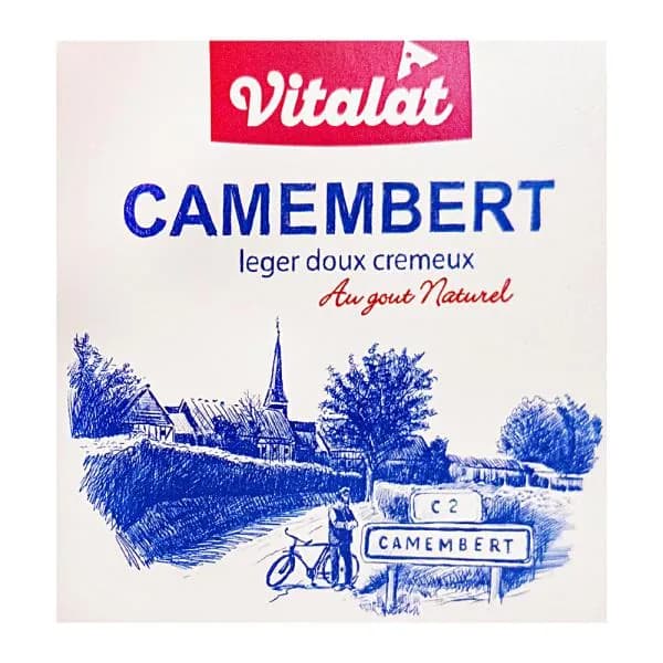 Сыр Vitalat Камамбер с белой плесенью 45% 100г