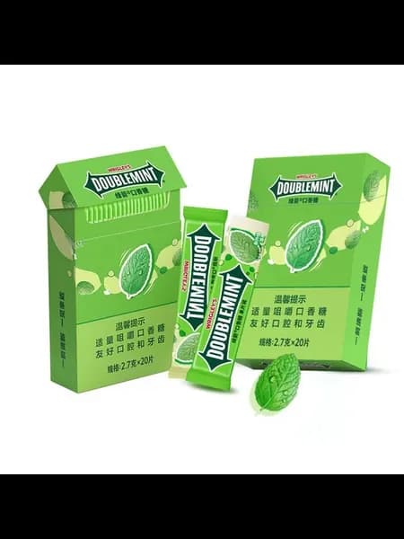 Жевательная резинка Doublemint, мятная, 40 шт