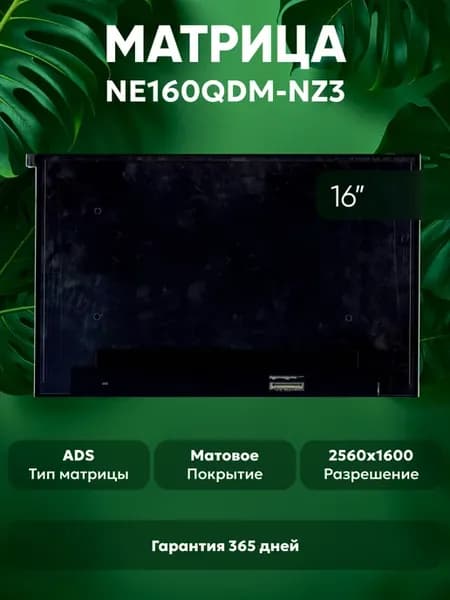 Матрица для ноутбука NE160QDM-NZ3 16", матовая