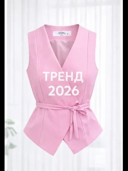 Укороченный жилет классический костюмный