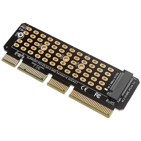 Карта адаптера M.2 NVME на PCI-E 4.0 Слот M.2 M-KEY поддерживает сервер 1U