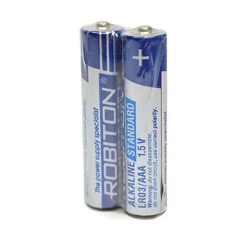 Батарейки ROBITON STANDARD мизинчиковые/AAA/LR03 SR2, 2шт.
