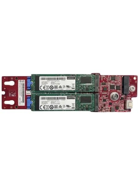 Плата переходник Lenovo ThinkSystem M.2 SATA/x4 NVMe 2-Bay Enablement Kit (4Y37A79663)