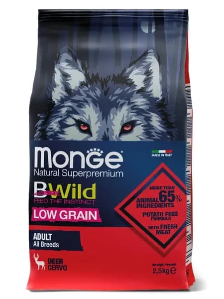 Сухой корм Dog BWild LOW GRAIN для взрослых собак, низкозерн…