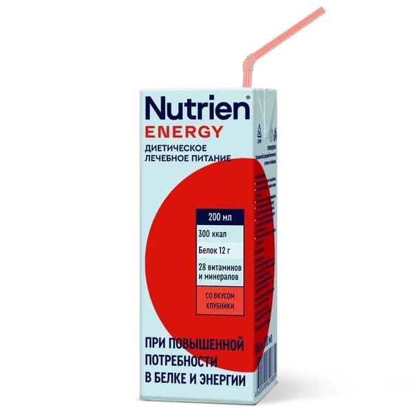 Диетическое лечебное питание вкус клубники Energy Nutrien/Нутриэн пак. 200мл