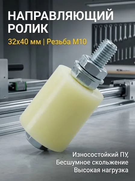 Ролик для откатных ворот из нейлона, с подшипником