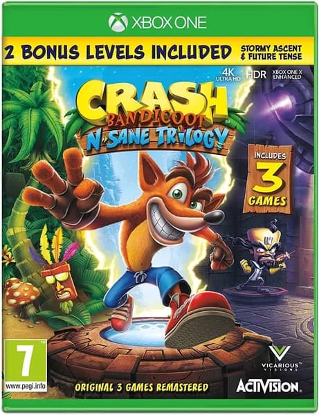 Игра Crash Bandicoot N. Sane Trilogy (английская версия) для Xbox One/Series X