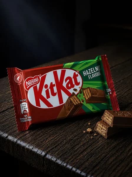 Шоколадный батончик Kit Kat молочный с хрустящей вафлей и фундуком 42 г