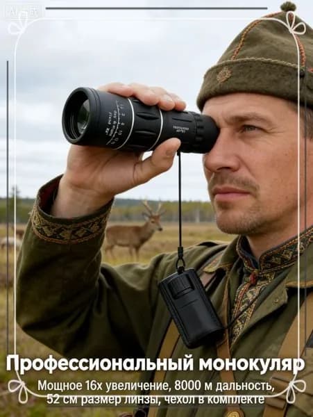 Монокуляр с регулируемым фокусом, для охоты и туризма