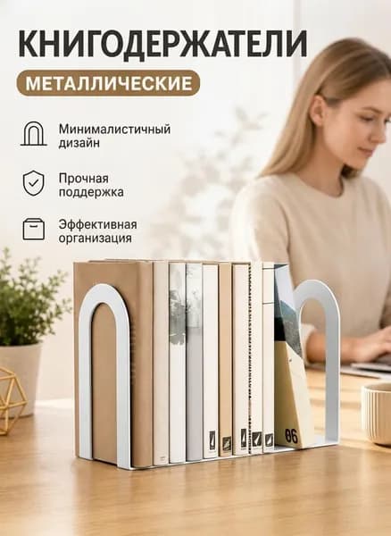 Органайзеры для книг и тетрадей , школьные подставки - разделители для учебников на полку, 2 секции