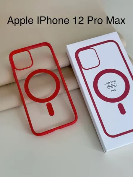 Чехол для Apple iPhone 12 Pro Max, MagSafe, красный