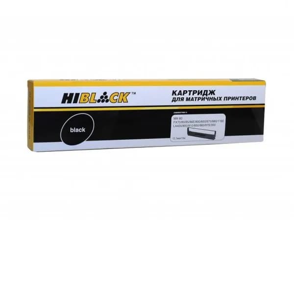 Картридж Hi-Black для Epson LX/FX-800/300/400 MX-80, Bk, 10м, Черный (black)