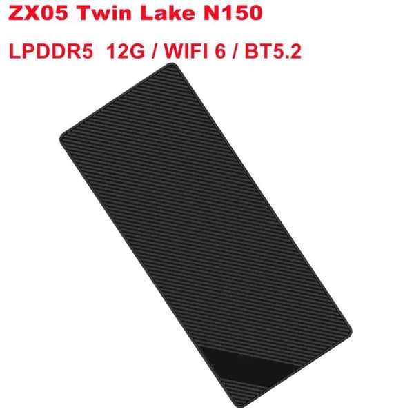 SZBOX Мини-ПК ZX05  Twin Lake N150 мини ПК (Intel N150, RAM 12 ГБ, Intel Graphics, Windows 11 Pro), 中国, черный
