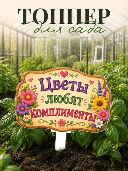 Фигурки для сада Цветы любят комплименты