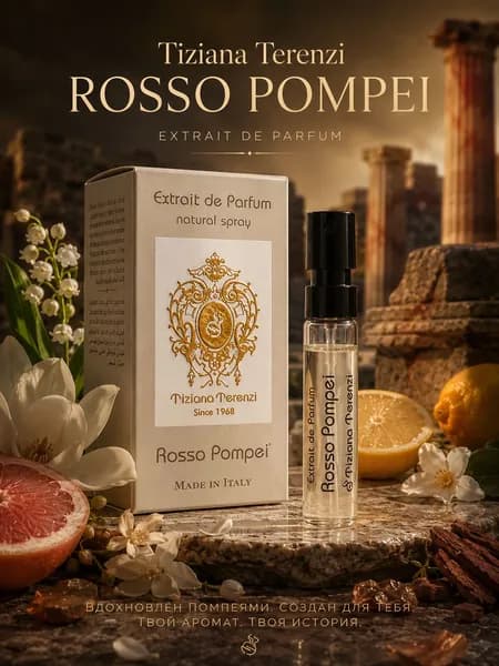 Tiziana Terenzi Rosso Pompei женская Tube Spray Extrait De духи 1.5 мл