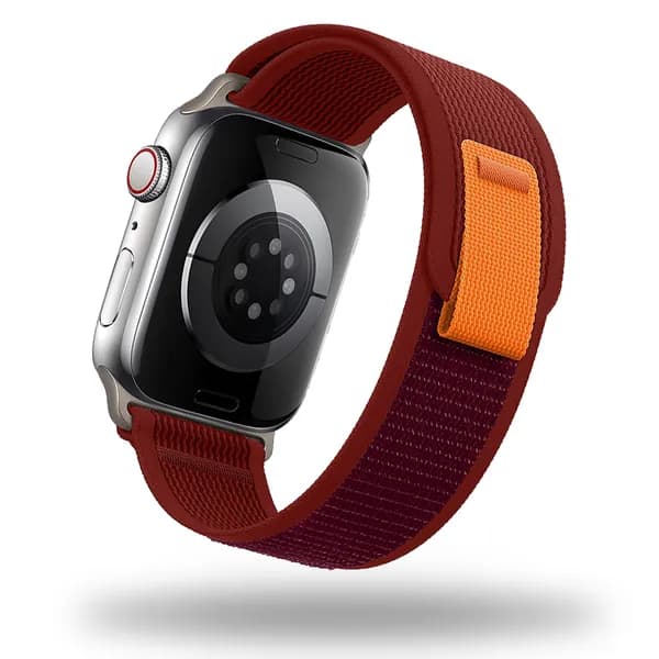 Тканевый ремешок для Apple Watch, Series 1-9, SE, Ultra / 42, 44, 45, 49 mm, Series 10 / 46 mm. Нейлоновый ремешок для Эпл Вотч.