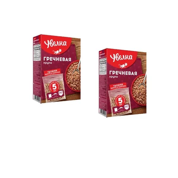 Увелка Гречневая ядрица 80 г, 2 уп