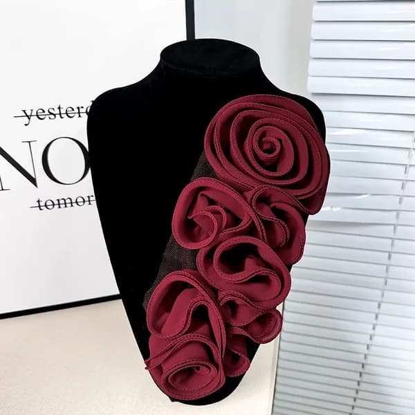 Плисированный цветочный патч, 3D Большой