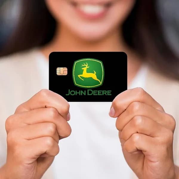 Джон Дир Бренд John Deere Наклейки на банковские карты, матовая противоскользящая набор