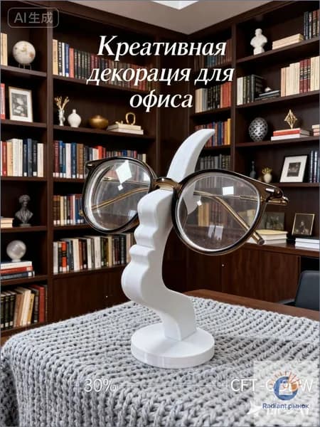 Подставка декоративная для очков, 1 шт.