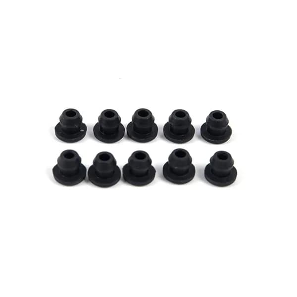Заглушка для отверстий силиконовая чёрная 10 шт., 6.5MM