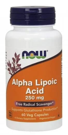 Альфа-липоевая кислота NOW Alpha Lipoic Acid 250 mg 60 капсул