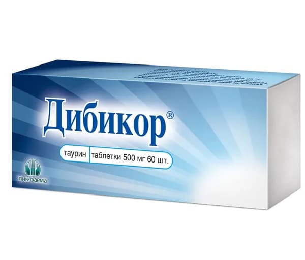 Дибикор, таблетки 500 мг, 60 шт.