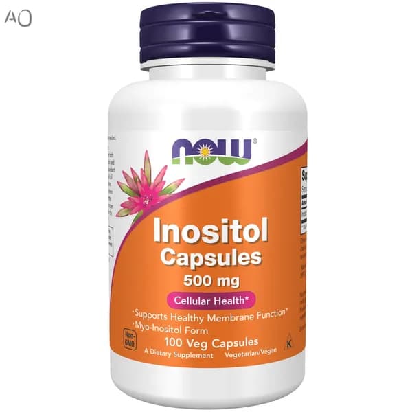 NOW Инозитол 500 мг, Inositol 100 вег капсул
