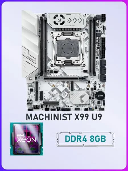 X99 U9 + процессор E5-2643 v3 6 ядер 12 потоков + оперативная память DDR4 8Gb готовый комплект, LGA 2011-3, DDR4, Материнская плата