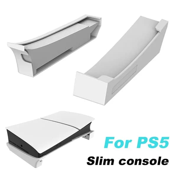 Подставка для горизонтальной установки PS5 Slim из ABS-пластика, белая