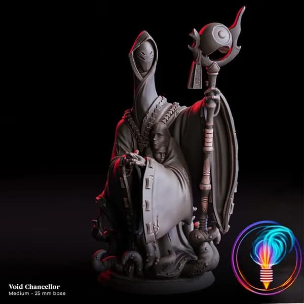 Фигурки для настольных игр, Канцлер Бездны, ДнД, Dangeon and Dragons, sci-fi, pathfinder. база 25mm