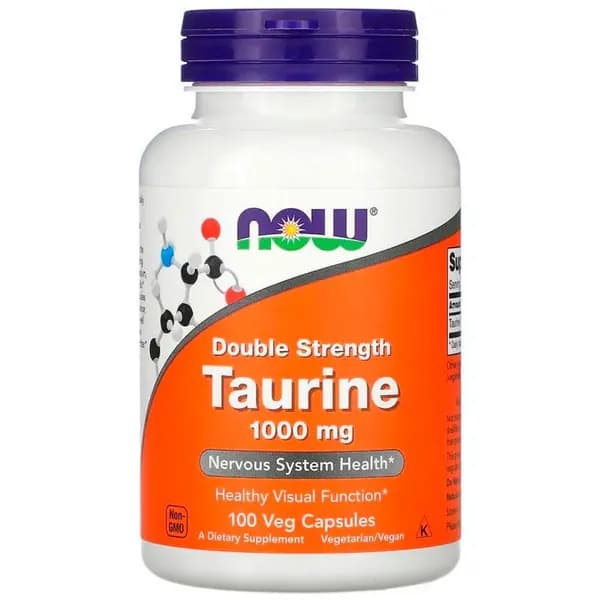 Таурин NOW Taurine 1000 мг (100 капс.)
