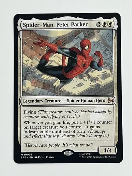 Магия сбора прокси-карт Высококачественные нефольговые карты Spider-Man, Peter Parker #4