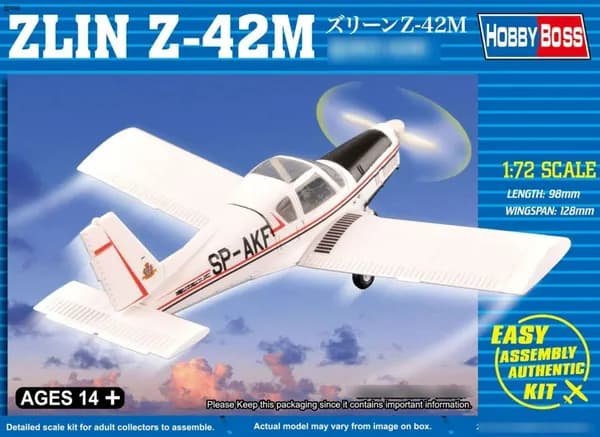 Hobby Boss 80299 1/72 ZLIN Z-42M сборная модель самолета