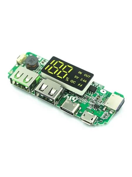 Плата для самостоятельной сборки повербанка, порт Micro USB Type-C, защита от перезаряда переразряда