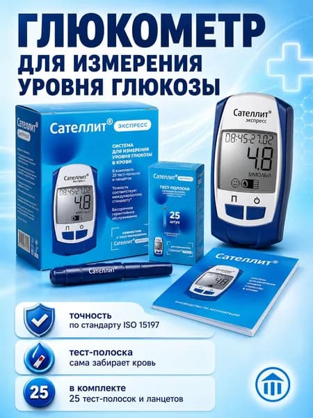 Сателлит Глюкометр Экспресс 1 шт