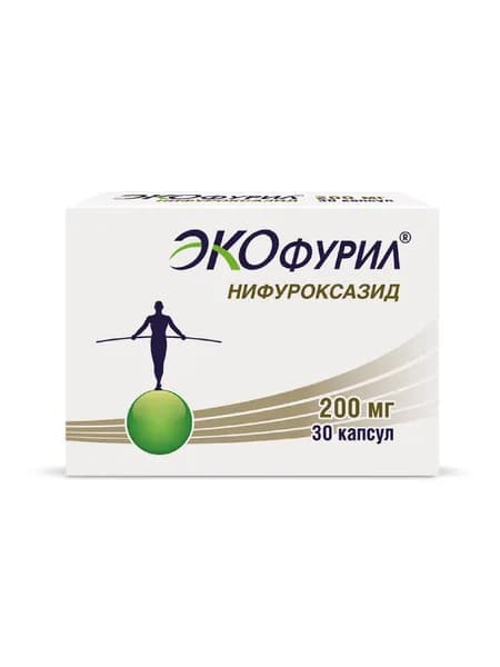 Экофурил капсулы 200 мг №30