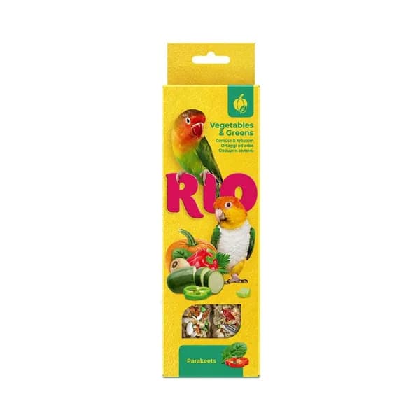 Палочки RIO для средних попугаев с овощами и зеленью, 2х75 г