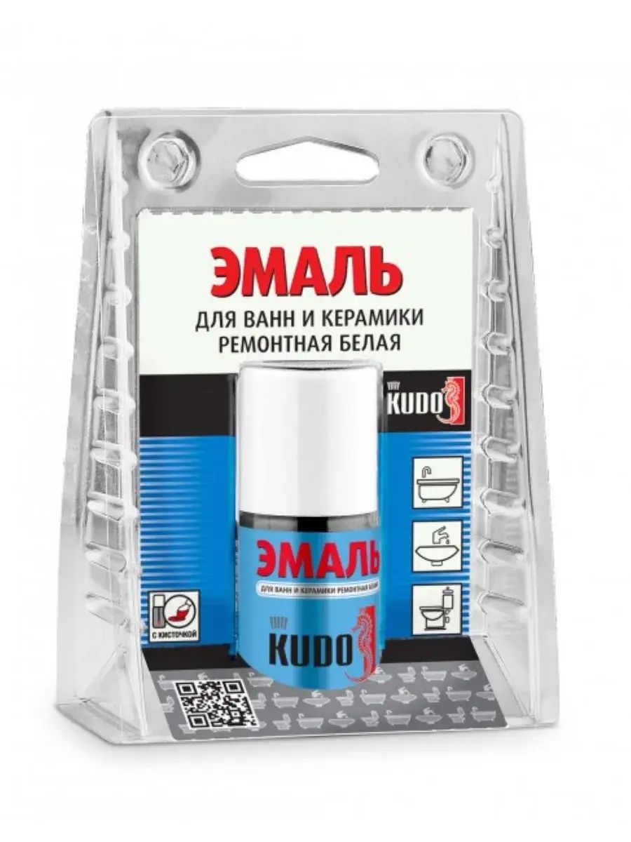 KUDO Краска автомобильная, цвет: белый, 15 мл, 1 шт.