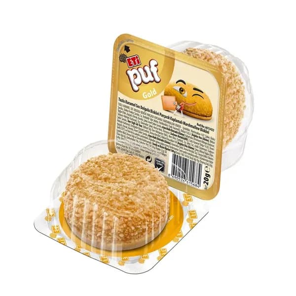 Eti Puf Gold с солёной карамельной начинкой 20 г