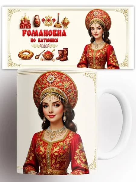 Кружка По батюшке Романовна