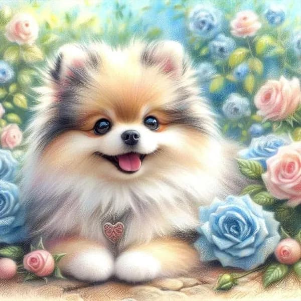алмазная мозаика с цветами, 30x30 см, круглые стразы, тема сад