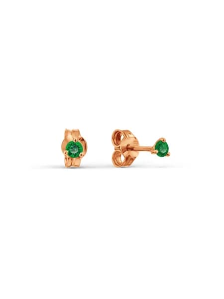 Серьги женские золотые 585 пробы с фианитами, KARATOV