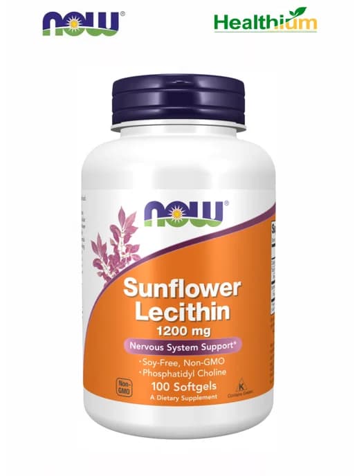 Sunflower Lecithin Подсолнечный лецитин 1200мг 100капс