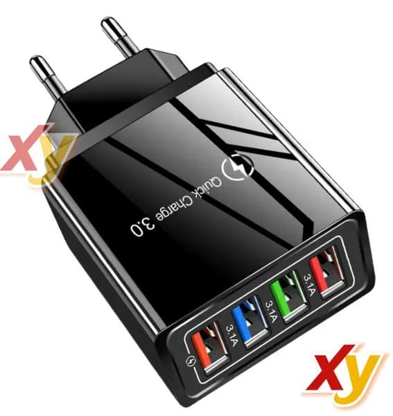 Зарядное устройство с 4 USB-портами, быстрая зарядка