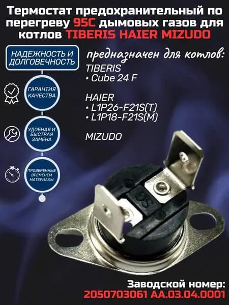 Термостат предохранительный по перегреву для котла TIBERIS Cube 2050703061 HAIER L1P MIZUDO AA.03.04.0001