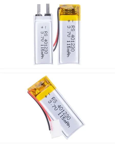 2 шт 401230 Полимерные литиевые батареи, 3.7V 115mAh Зарядные батареи, настольные лампы Беспроводная мышь Планшет